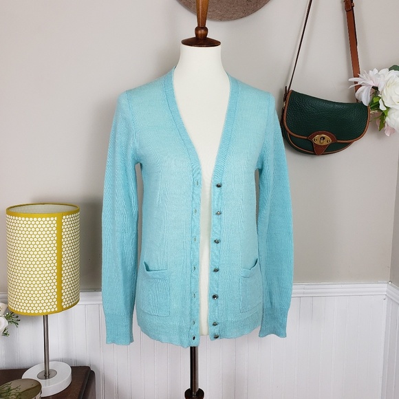 J Crew Italian-Spun Alpaca Blend Knit Cardigan - Picture 3 of 6